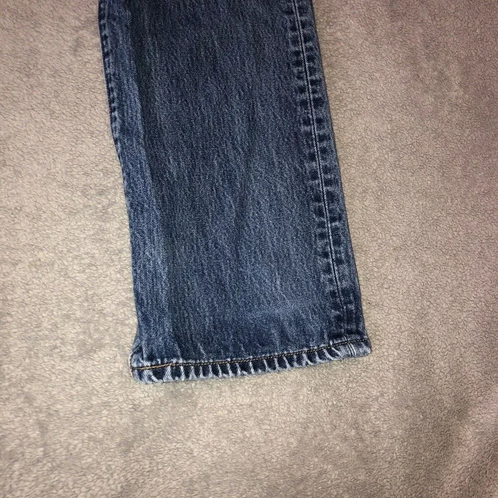 Vintage LEVIS 501 Straight Leg Button Fly Med Stonewash Denim Jeans Sz 34